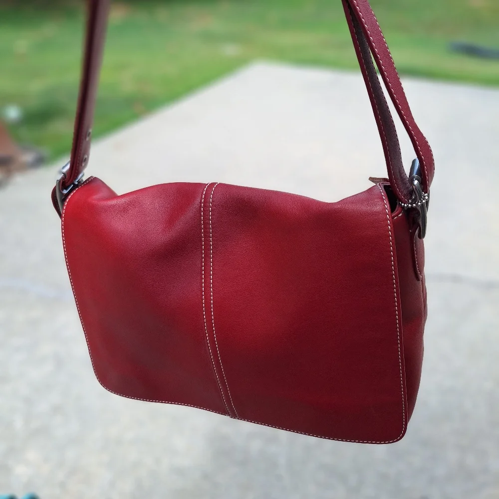 Vintage Like New! 2004 Red Wine color Coach. NºDO43-9570 - Picture 14 of 16